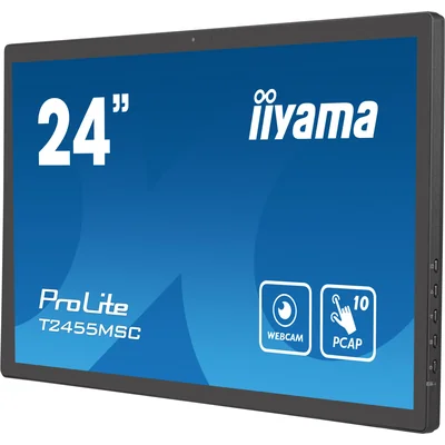 Touchscreen monitor 24" iiyama ProLite T2455MSC-B1 FHD IPS /HDMI DP/ Camera + Microphone, NANO coating, Speakers