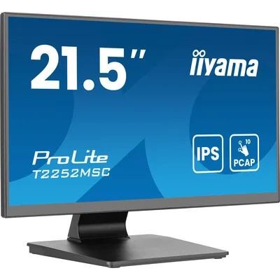 Touchscreen-Monitor iiyama ProLite T2252MSC-B2AG 22'' FULL HD LED IPS AntiGlare /HDMI, DP/ Lautsprecher