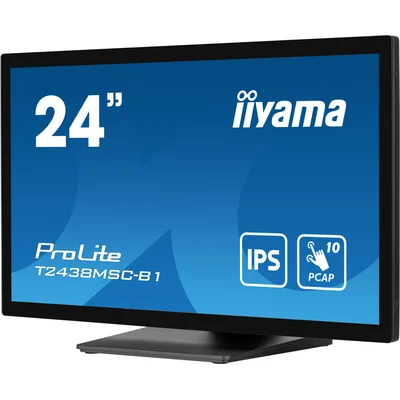 Touchscreen monitor iiyama ProLite T2438MSC-B1 24" IPS LED PCAP IPX1 /HDMI, DisplayPort/ Speakers