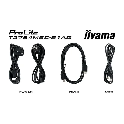 Touchscreen monitor iiyama ProLite T2754MSC-B1AG 27" IPS, FullHD, Anti-reflective, VGA, HDMI, Capacitive