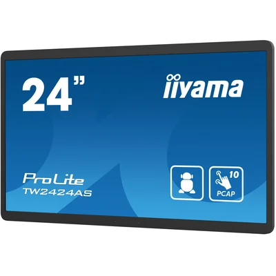 Touchscreen-Monitor iiyama ProLite TW2424AS-B1 24" IPS LED /HDMI, USB-C / Android 12, GMS, WLAN, LAN, Bluetooth, 24/7
