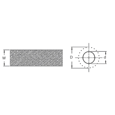 TOZ-PE45 Polyestergeflecht