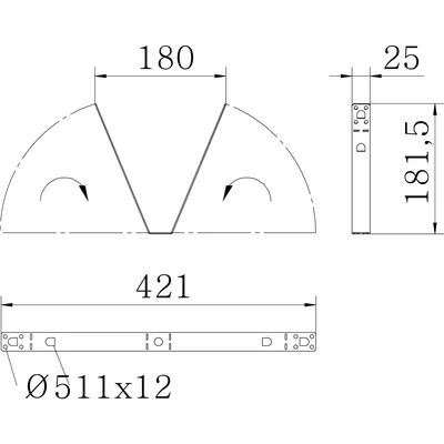 TPB 180 FS Trapezoidal handle