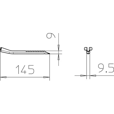 TPB R FS Bolt for trapezoidal handle