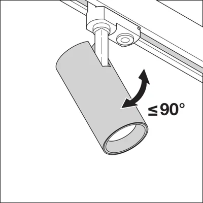 TRACKLIGHT SPOT XR DALI 30W 940 24DEG WT