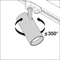 TRACKLIGHT SPOT XR DALI 30W 940 24DEG WT