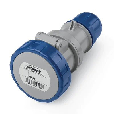 Tragbare Steckdose OPTIMA gecrimpt 2P+E 16A IP67