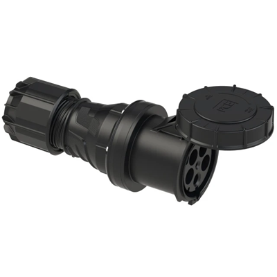 Tragbare Steckdose POWER TWIST 125A 3P+Z+N 400V 50/60Hz 6H IP66/67, MIDNIGHT-Serie