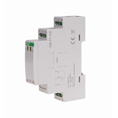 Transducteur de mesure de température avec sortie MODBUS RTU pour PT-100 sans sonde