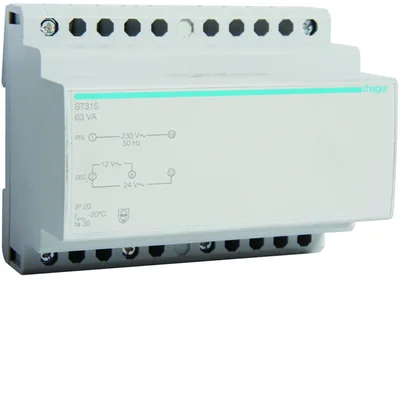 Transformador de seguridad 12V/5 25A o 24V/2 63A