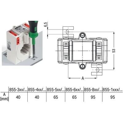 Transformateurs de courant PRC 50A SRC 5A