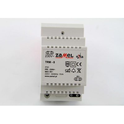 Трансформатор 230/8V AC 15VA тип: TRM-8