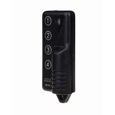 Transmisor: control remoto RS-P4 de cuatro botones