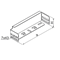 Tray end cap width 48mm height 28mm