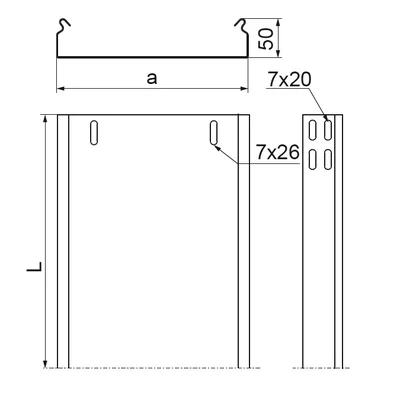 Tray, KBP100H50/3