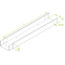 Tray with weld connector KZLP100H100/3