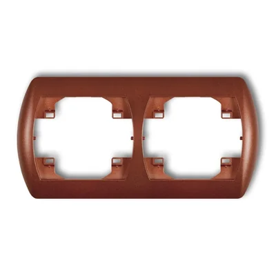 TREND Brown metallic double horizontal frame
