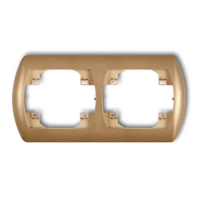 TREND Cornice doppia orizzontale, oro metallizzato