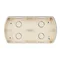 TREND Double horizontal mounting box, gold metallic