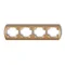 TREND Horizontální čtyřnásobný rám, zlatá metalíza