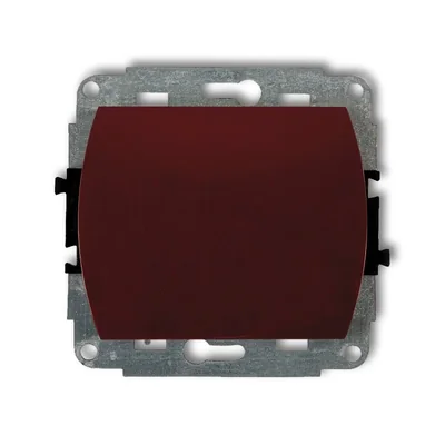 TREND Single-pole illuminated switch mechanism, brown