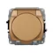 TREND Splash-proof socket mechanism with grounding 2P+Z (gold metallic flap, current path shutters)