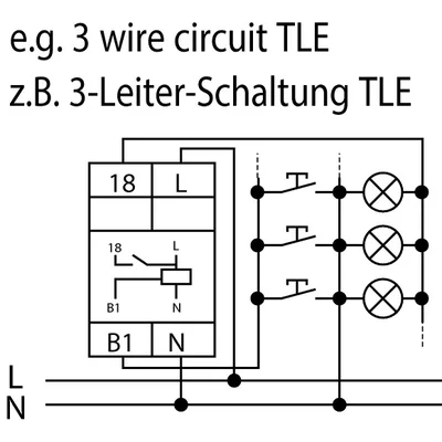 Treppenhausschalter, TLE, 16A 230V 101064
