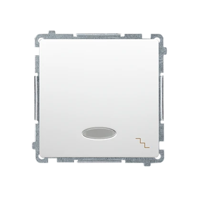 Treppenschalter mit Hintergrundbeleuchtung (Modul) 10A 250V weiße Schraubklemmen