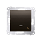 Treppenschalter mit LED-Hintergrundbeleuchtung (Modul) 230V, mattbraun metallic