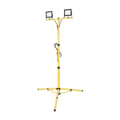 Treppiede con 2 faretti LED da 100W e cavo da 3 m