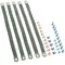 Tresse de masse plate 16mm2 300mm trous Ø 7mm