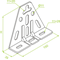 Triangular ceiling base, PST
