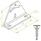Triangular ceiling base, PSTV