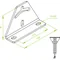 Triangular ceiling base, PSTV