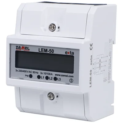 Třífázový elektroměr 100A s LCD displejem