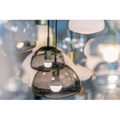 TRINI M Smoked pendant lamp