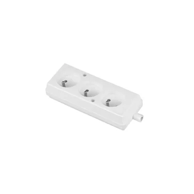 Triple detachable socket 3x2p+Z white