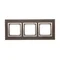 Triple frame Nature-Drewno ZŁOTE WENGE IP20/IP44