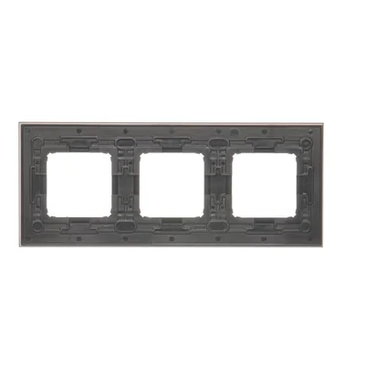 Triple frame Nature-Metal INOX YANG IP20/IP44