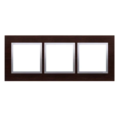 Triple frame Nature-Wood SILVER WENGE IP20/IP44