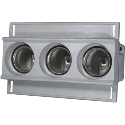 Triple fuse socket for EZN 25/3 rail