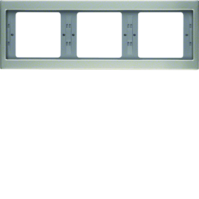 Triple horizontal stainless steel frame