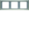 Triple horizontal stainless steel frame