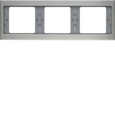 Triple horizontal stainless steel frame