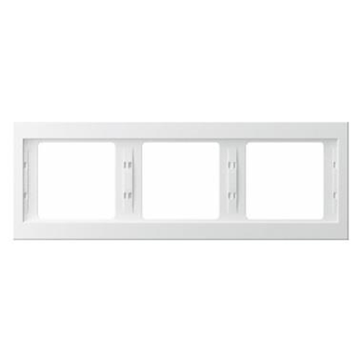 Triple horizontal white frame