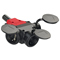 Triple schuko rubber socket with a plug 16A 2P+E 230V IP44, 5-pole input terminal