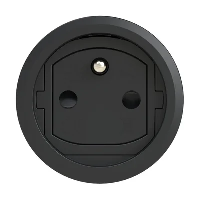 Triple socket outlet with flap and grounding pin 16A 2P+Z 230V IP44, child protection
