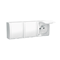 Triple socket-outlet with grounding splash-proof IP54 white flap 16A 230V white