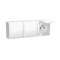 Triple socket-outlet with grounding, splash-proof IP54, white flap, 230V, white