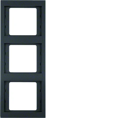 Triple vertical frame anthracite matte lacquered